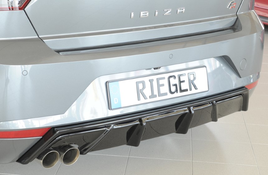 Diffuser passend voor Seat Ibiza KJ Rieger glans zwart