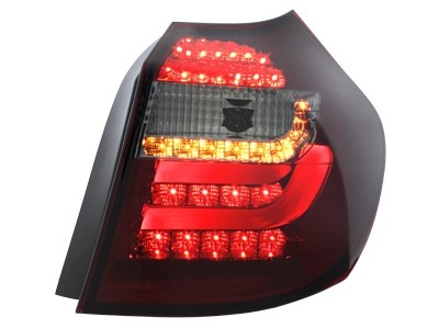 Achterlichten passend voor BMW E87/E81 Tube LED rood/smoke 04-07