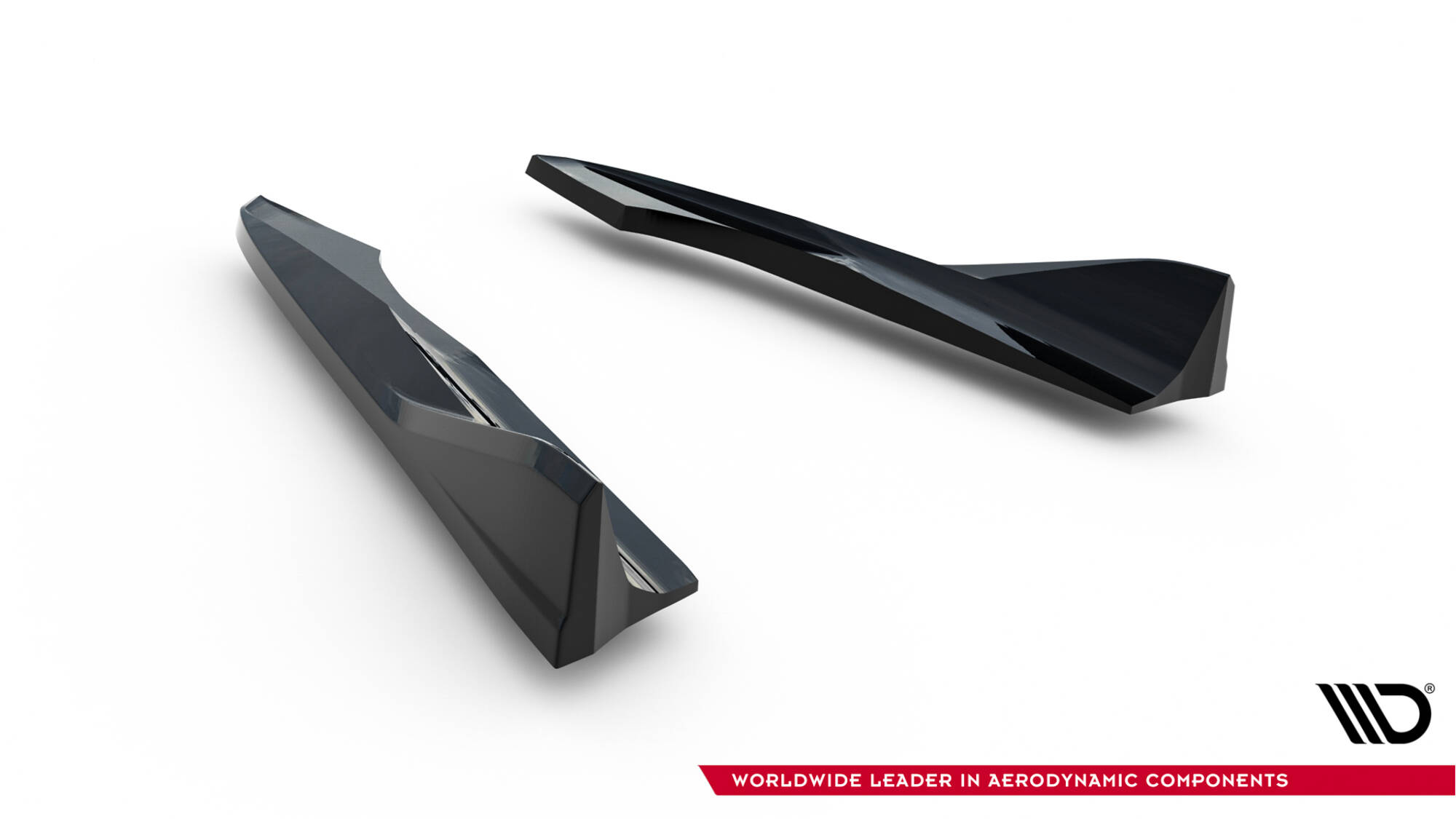 Achterzij Spoilers V.2 Audi A3 Sedan 8V Facelift Maxton Glanzend zwart