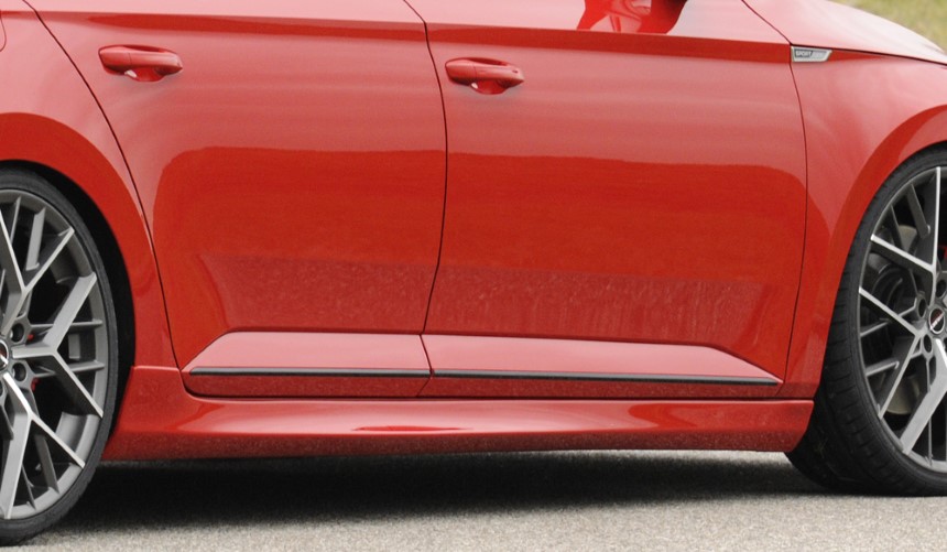 Zijskirts passend voor Skoda Superb III (3T/3V) Rieger