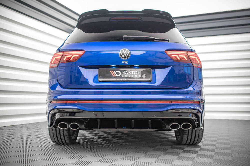 Diffuser passend voor VW Tiguan R MK2 Facelift Maxton Glans Zwart