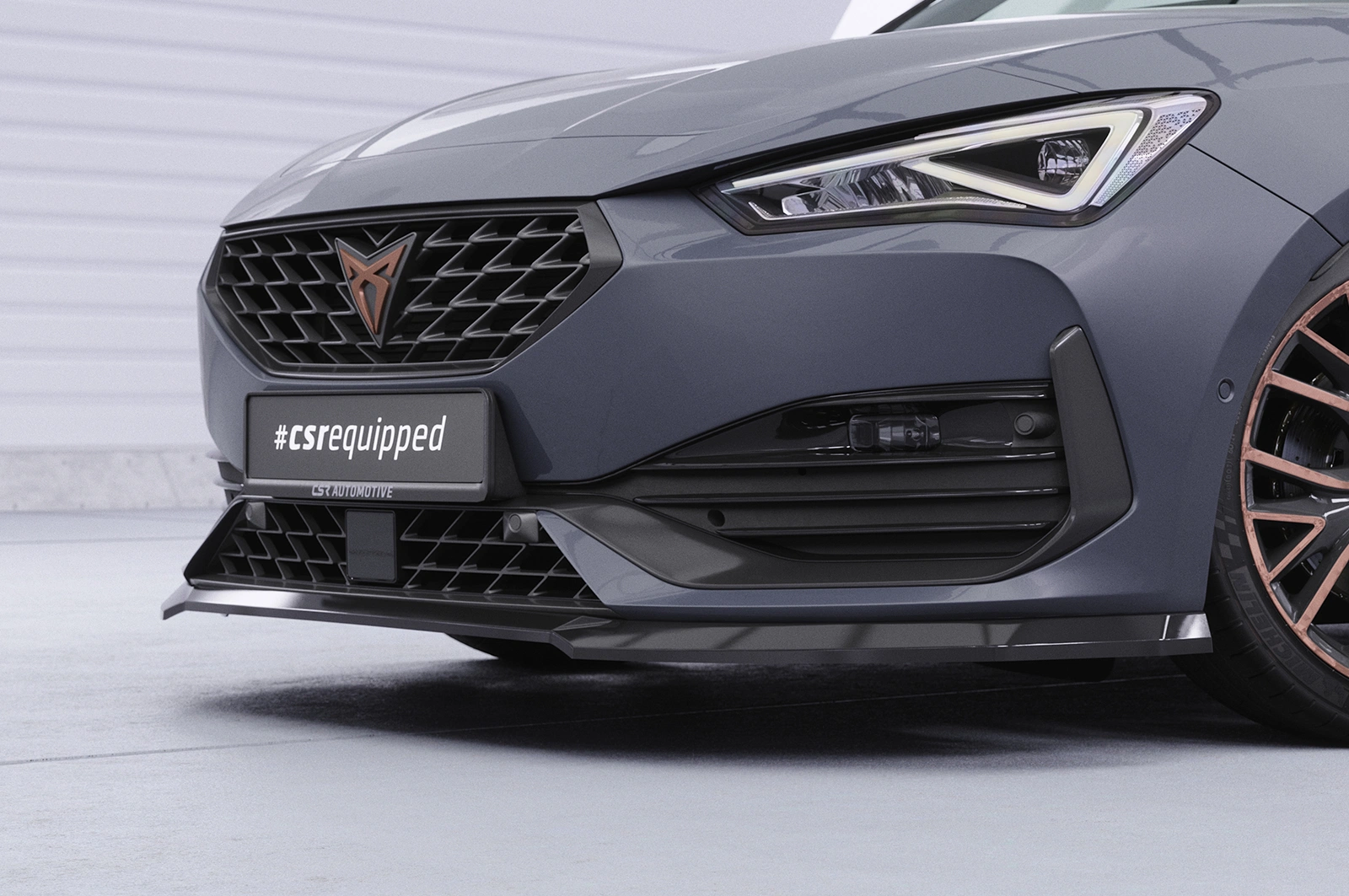 Voorspoiler passend voor Cupra Leon 4 (Typ KL) Glans Zwart van CSR Automotive (2020-)