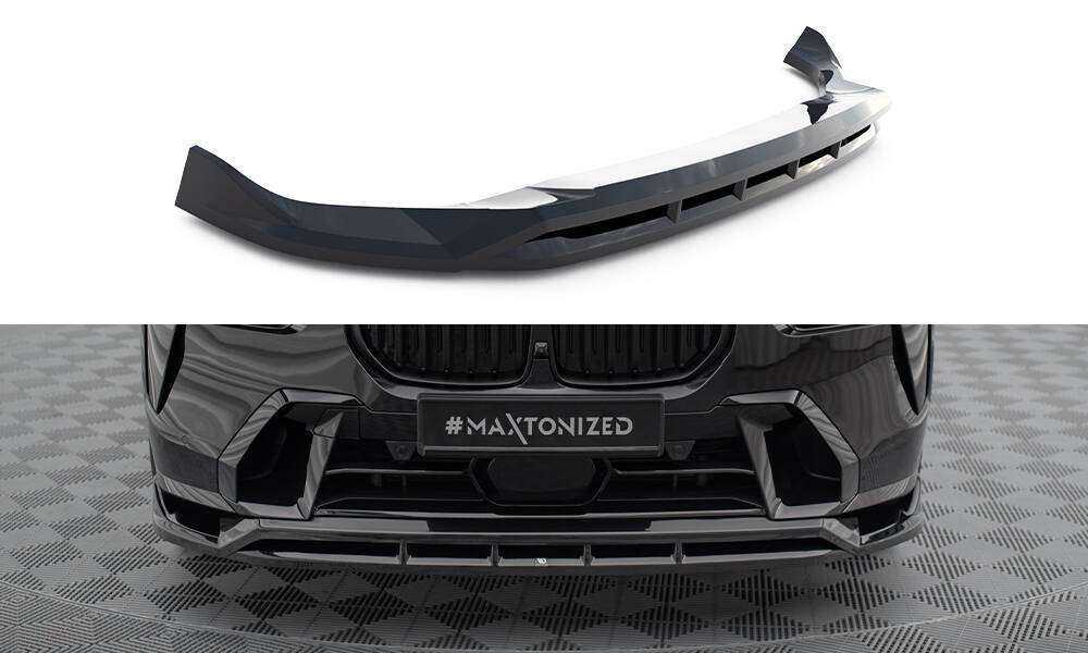 Voorspoiler passend voor BMW X7 M-Pack G07 FL Maxton Glans Zwart