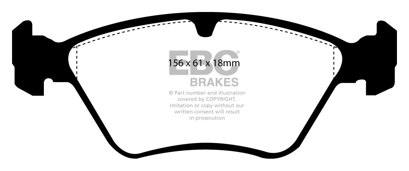 EBC Brakes VAUXHALL (OPEL) Omega 2.0 94-97 Remblokken voorzijde