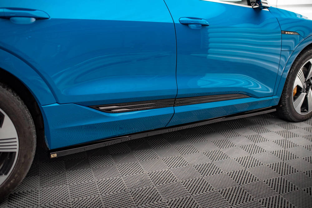Zijskirts passend voor Audi E-Tron Maxton Glans Zwart