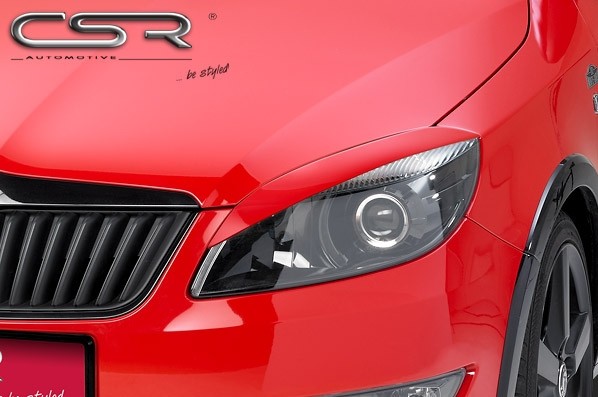 Koplampspoilers Skoda Fabia 2 na Facelift