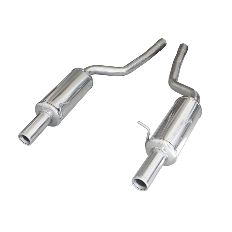 100% RVS Dubbele Sportuitlaat  Audi RS6 4.2i V8 2002- Links/Rechts 80mm