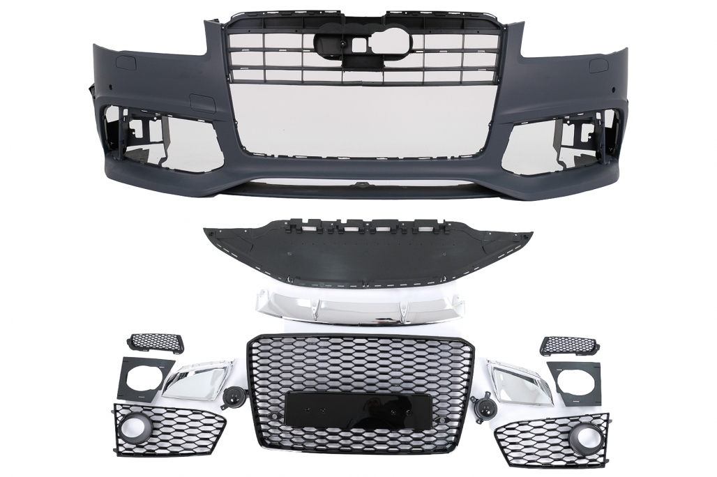 Voorbumper passend voor Audi A8 D4 2014-2017 RS Look