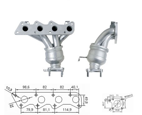 VW LUPO 1.0i 999 cc 37 Kw / 50 cv ANV / AUC Magnaflow CAT Bouwja