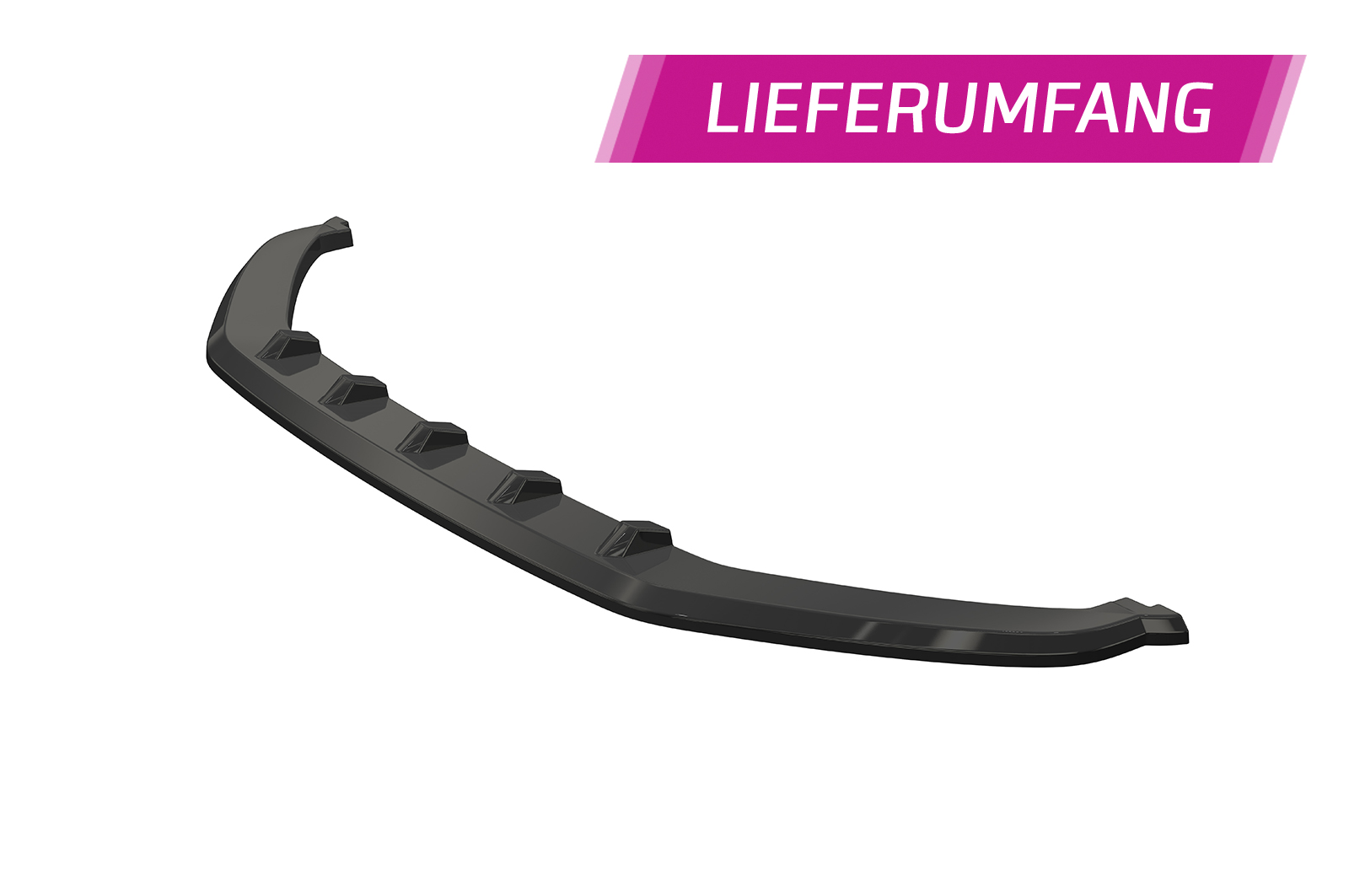 Voorspoiler passend voor Volkswagen T-Roc R-line 17-21 CSR Glanzend zwart