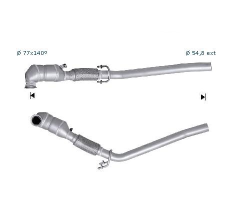 VW GOLF V 2.0TDI 1968 cc 100 Kw / 136 cv AZV Magnaflow CAT Bouwj
