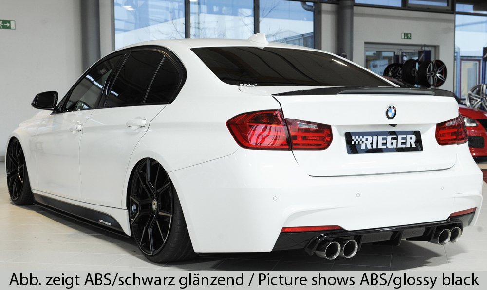 Achter Diffuser passend voor BMW 3 serie F30/F31 2012-... ongespoten Rieger