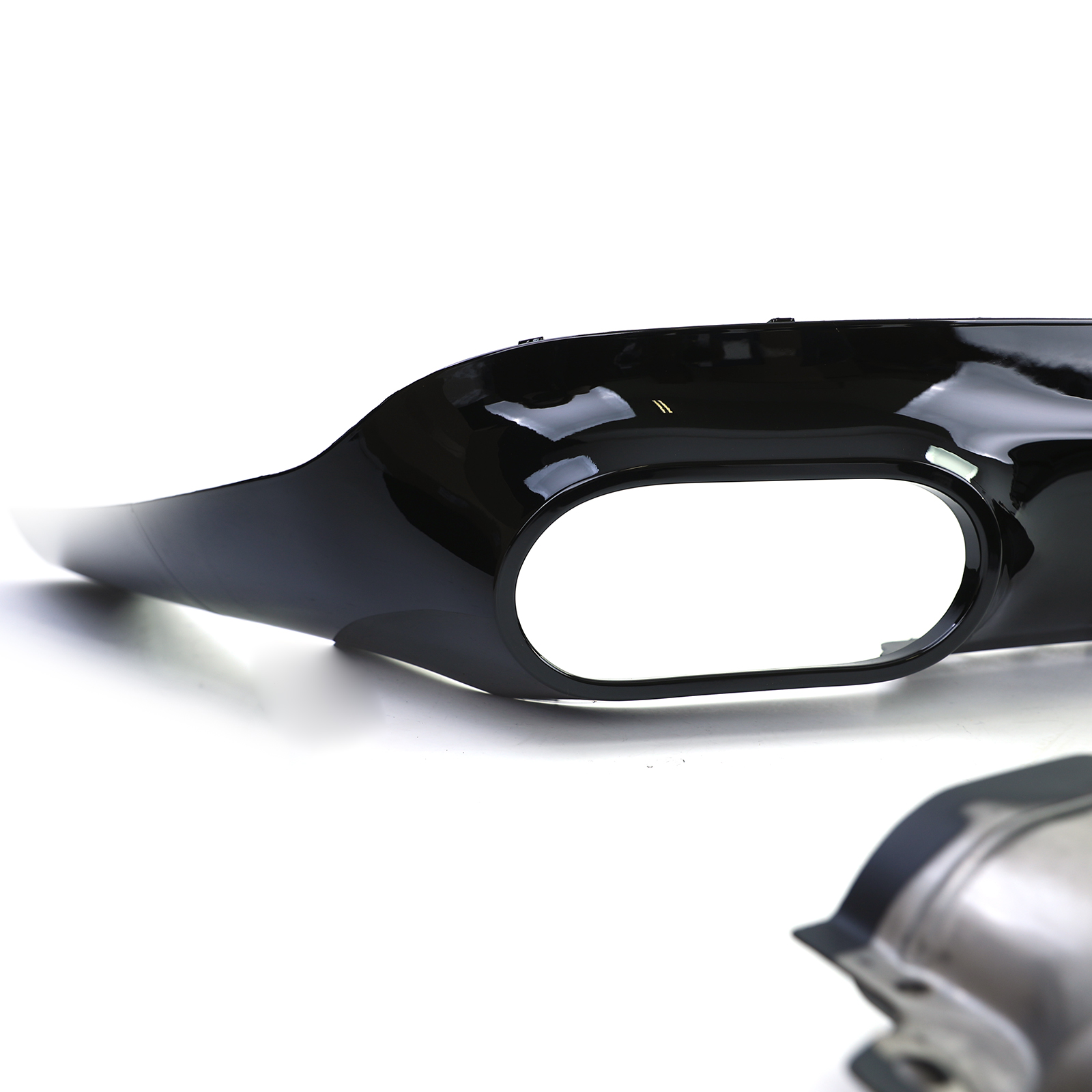 Diffuser passend voor Mercedes CLS C257 17- AMG Look Zwart