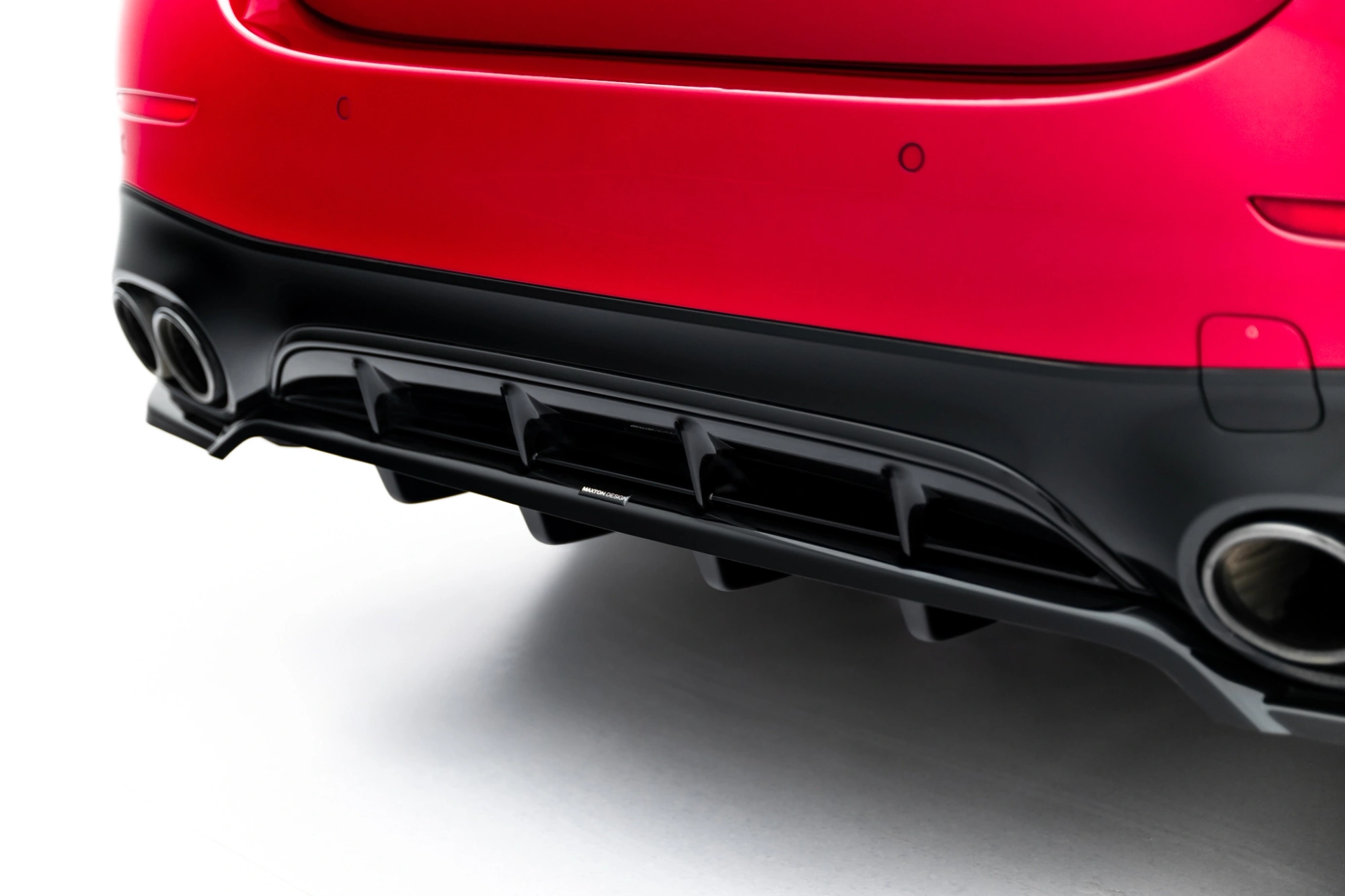 Diffuser passend voor Mercedes-AMG E53 Sedan / Estate W214 Maxton Glans Zwart