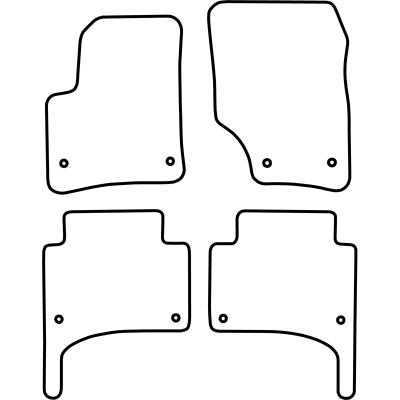 Automatten Velours  Volkswagen Touareg 2002-2009