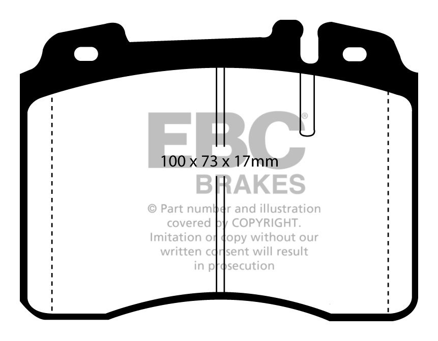 EBC Brakes MERCEDES SL-Class (R129) SL60 AMG 96-98 Remblokken vo