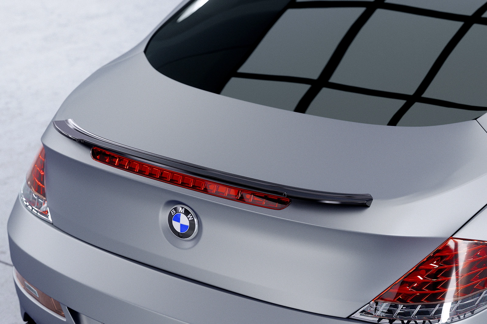 Achterspoiler BMW 6‑Serie E63/E64 glans zwart 2003–2010