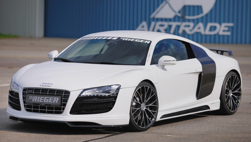 Zijskirts passend voor Audi R8 Rieger Carbon Fiber