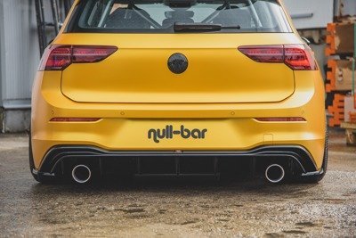 Diffuser passend voor Volkswagen Golf 8 Glans Zwart (GTI LOOK)