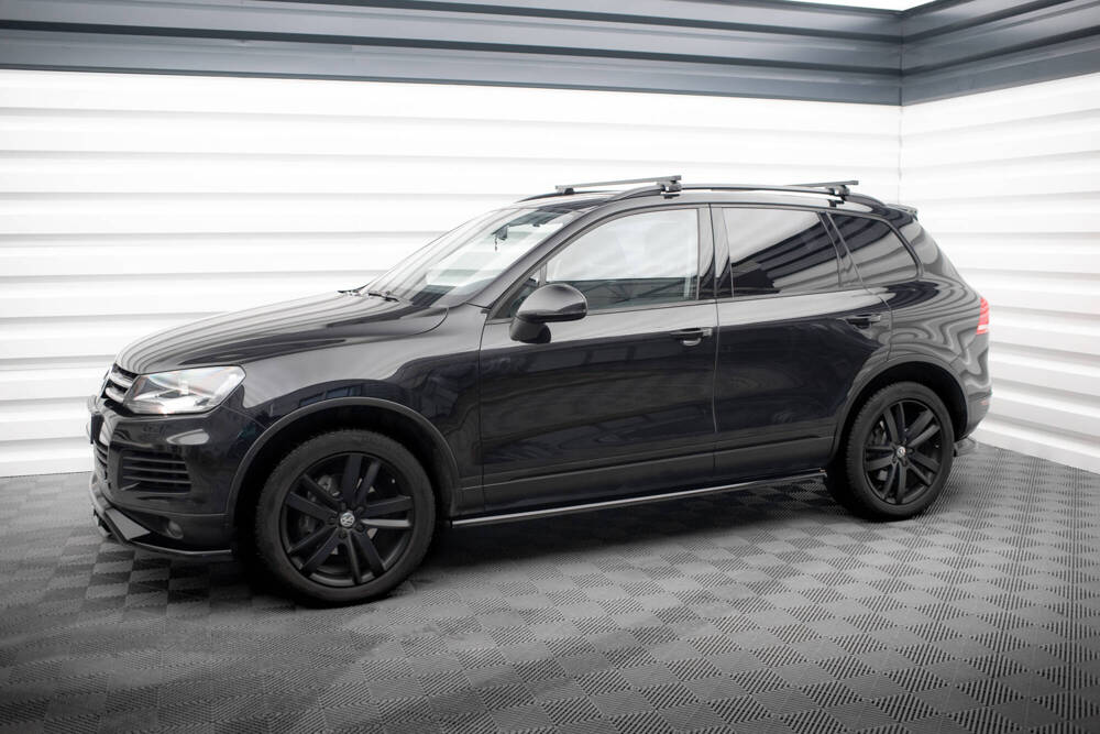 Zijskirts passend voor Volkswagen Touareg Maxton Glans Zwart