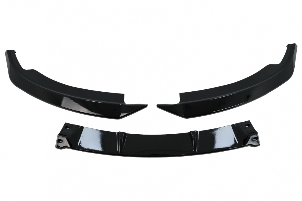 Voorspoiler passend voor BMW 3 Serie E92 E93 (2006-2009) Glans Zwart