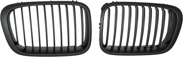 Grill Nieren passend voor BMW E46 Limousine/Compact 98-01 Mat Zwart