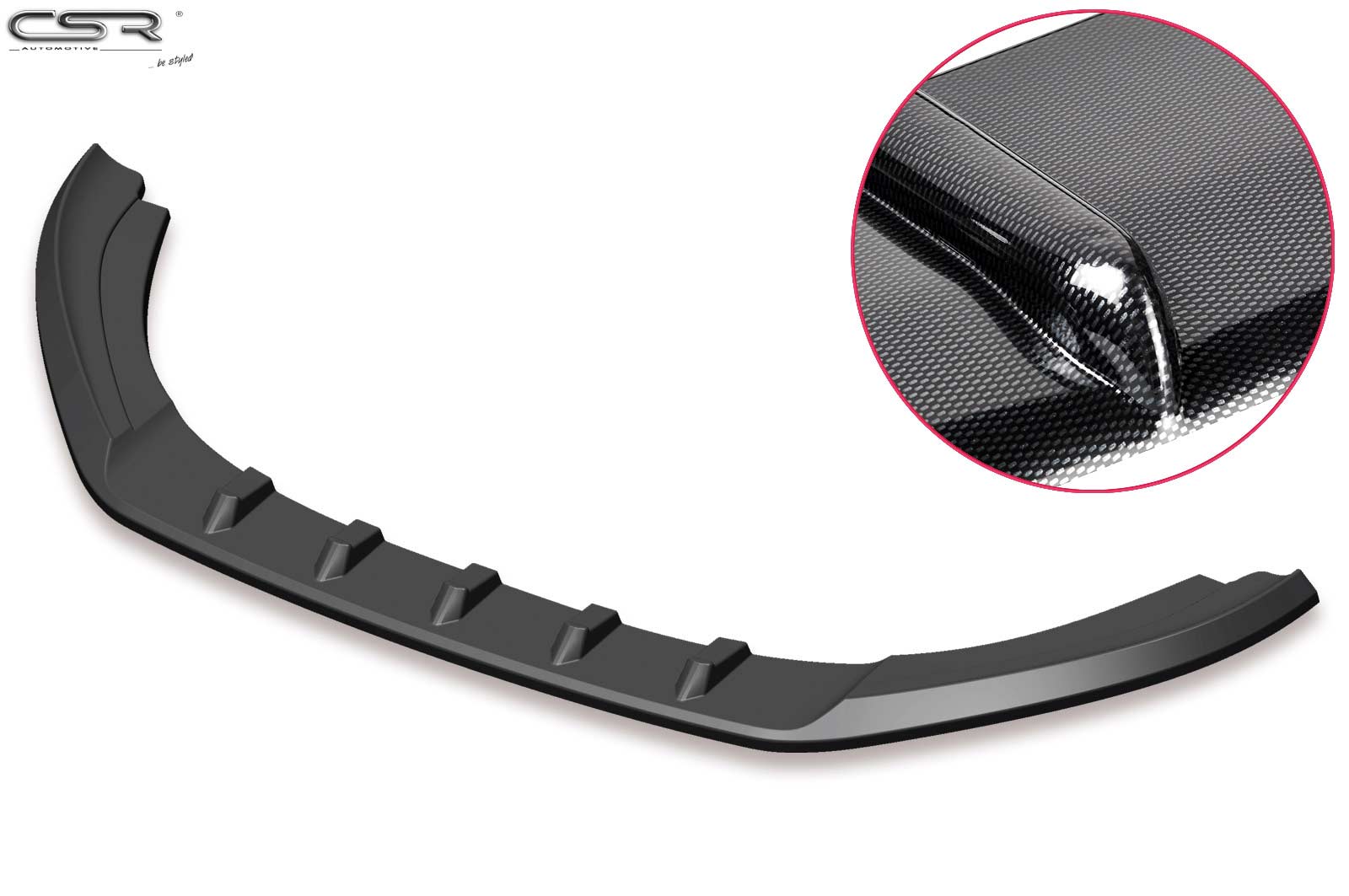 Voorspoiler passend voor VW Touran I (type 1T) Carbon Look