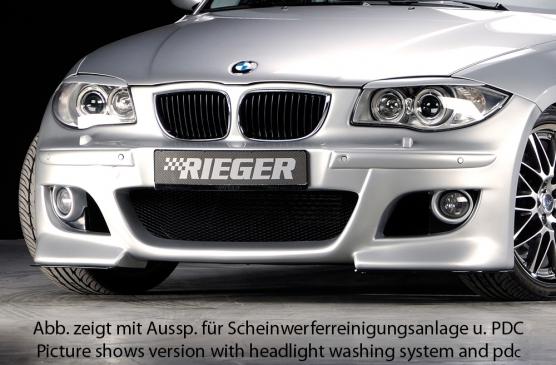 Spoilerzwaard voor Voorbumper passend voor BMW E87 Rieger