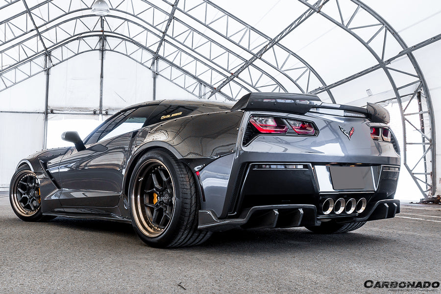 Corvette C7 ROX Style Rear Diffuser Carbon 2013-2019