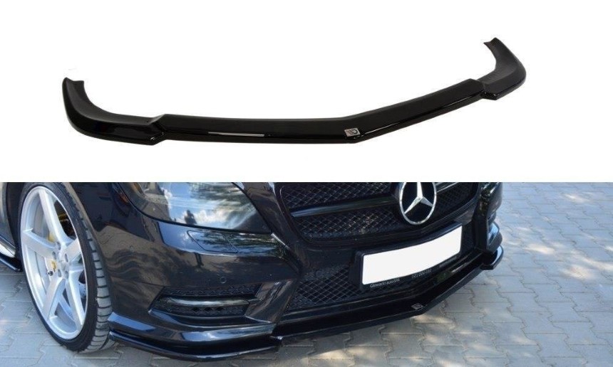 Voorspoiler Mercedes CLS W218 AMG-Line Maxton Design glans zwart