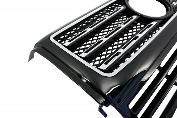 Grill passend voor Mercedes W463 G-Klasse 90-14 Exclusive Design Piano Zwart/Chroom