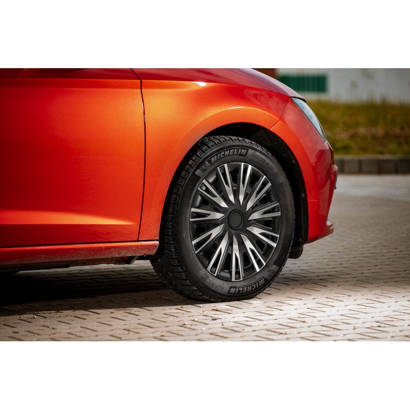 4-Delige Wieldoppenset Copra 15-inch alu/zwart