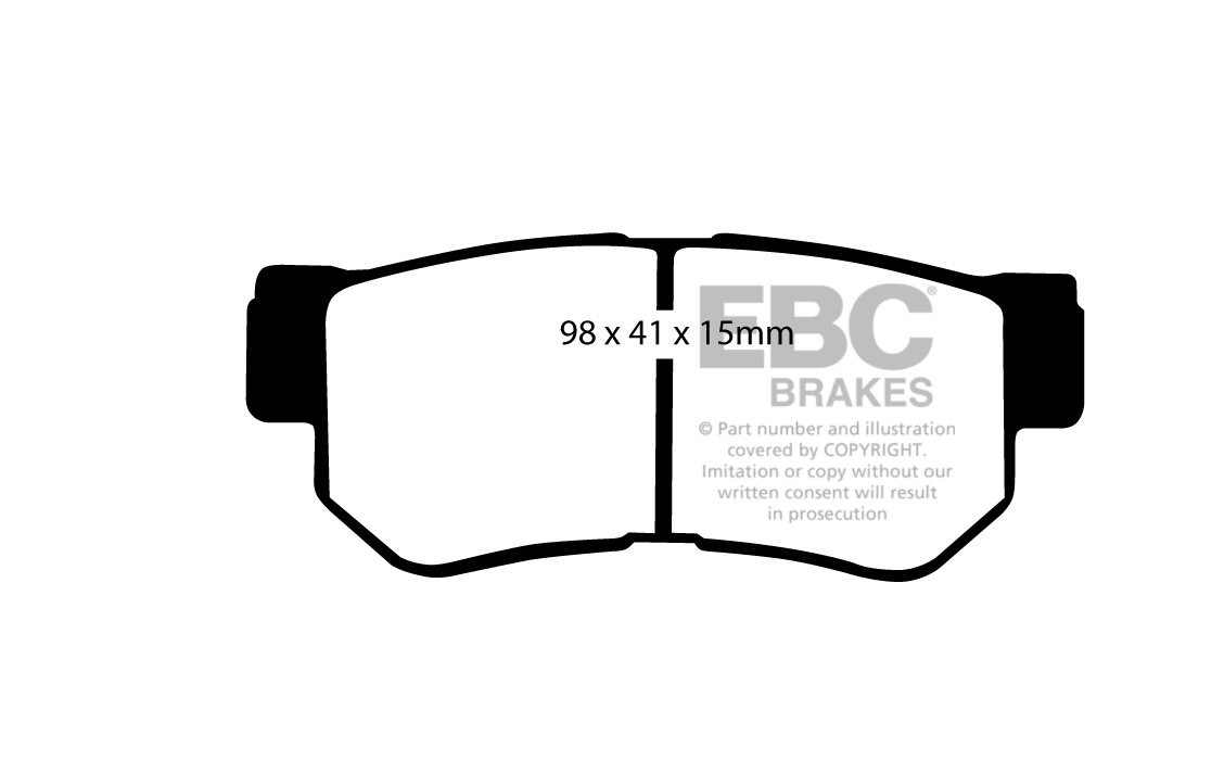 EBC Brakes HYUNDAI Getz 1.6 2004-2007 Remblokken achterzijde