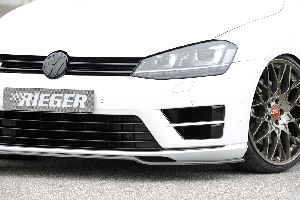 Voorspoiler passend voor VW Golf VII R Echt Carbon