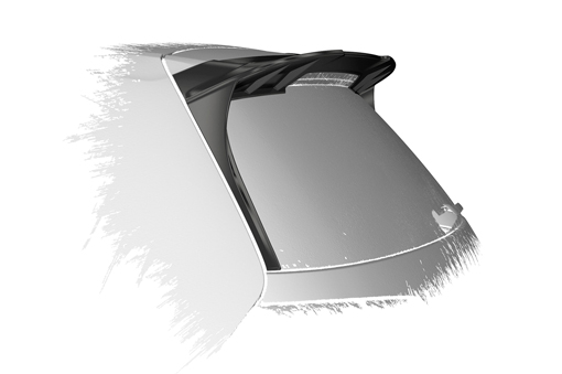 Spoiler passend voor VW Golf 7 (Typ AU) CSR Glans Zwart