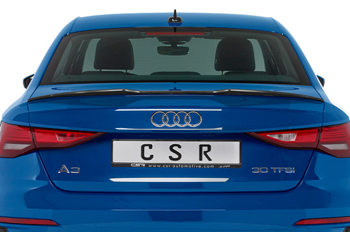 Spoiler passend voor Audi A3 Limousine (8Y) CSR glans Zwart