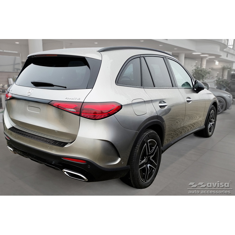 Echt 3D Carbon Achterbumperprotector  Mercedes GLC II (X254) 2022- 'Ribs
