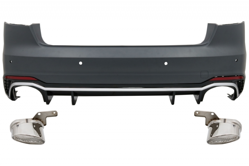 Achterbumper passend voor Audi A4 B9 2015-2019 RS4 Look