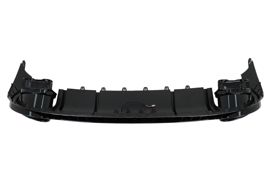 Diffuser passend voor Audi S3 Sedan 8Y RS-Look Zwart met sierstukken