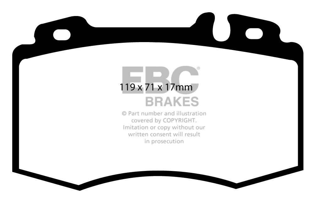 EBC Brakes MERCEDES CL-Class (C215) CL55 AMG 99-2000 Remblokken