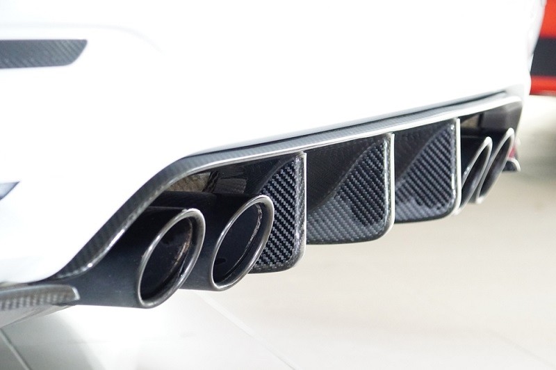 Achterbumper Diffuser Carbon Rieger BMW M4/M3 F82/F80 2014-