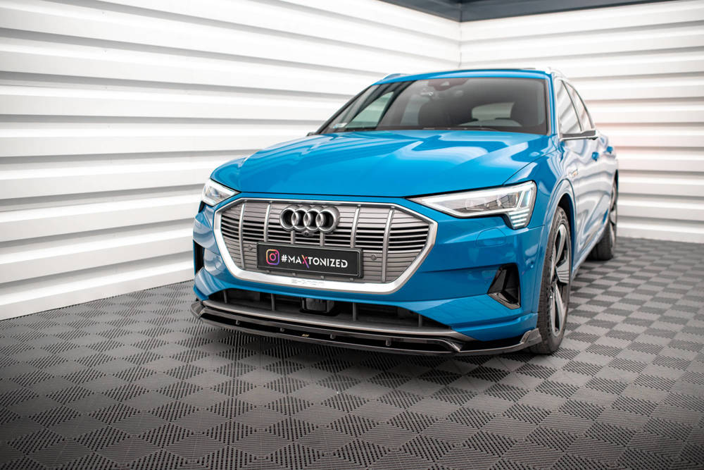 Voorspoiler passend voor Audi E-Tron Maxton Glans Zwart V.2