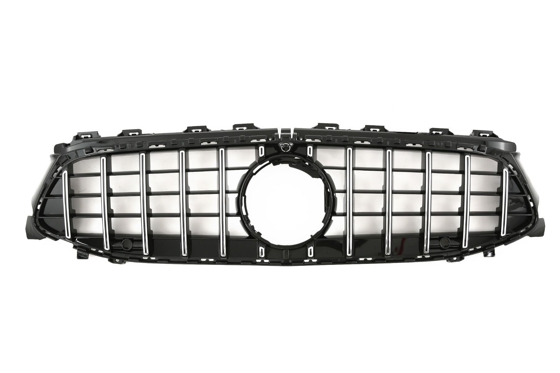 Grill passend voor Mercedes CLA C118, X118 facelift Glans Zwart/Chroom 23-.. GT Look