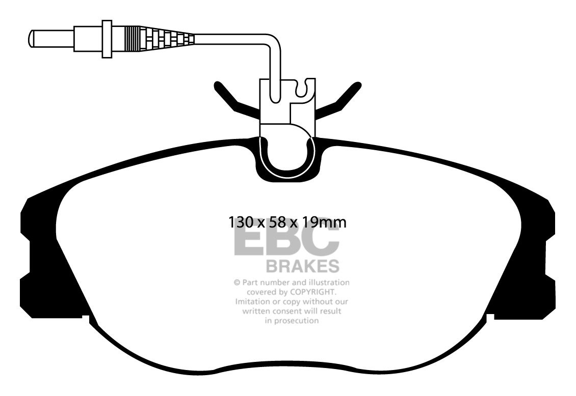 EBC Brakes CITROEN Synergie/Evasion 2.1 TD 96-2000 Remblokken vo