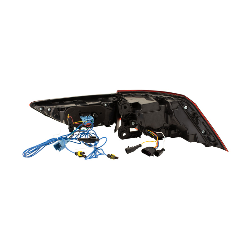 Set LED Achterlichten  Volkswagen Golf VIII 2020- excl. Variant - Rood/Rookgrijs - incl. Dynamic Running Light