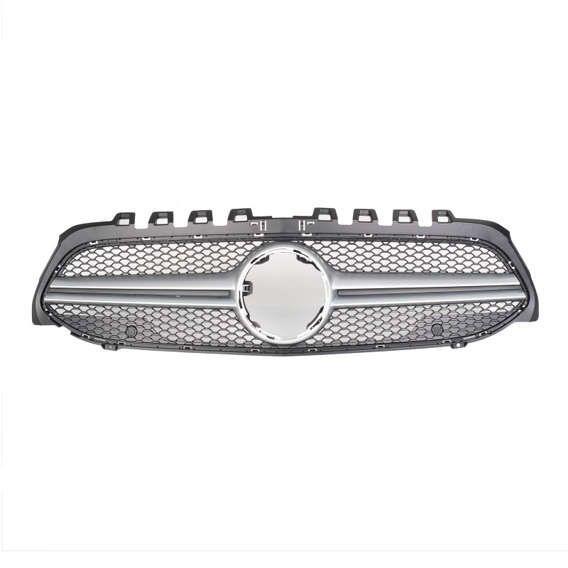 Grill passend voor Mercedes A klasse W177 A45 look Glans Zilver