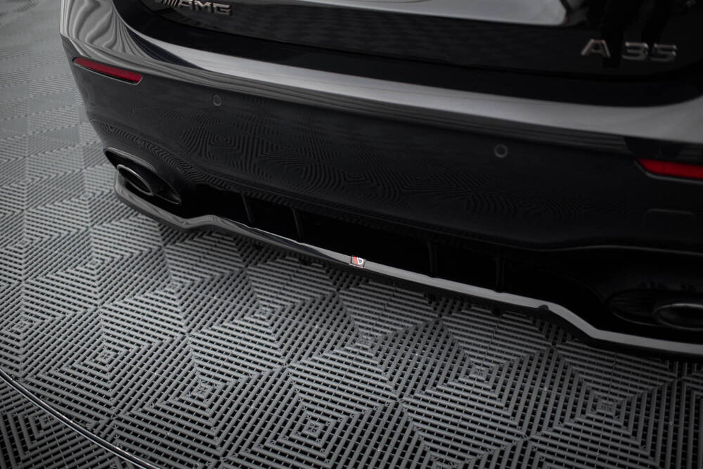 Zijskirts passend voor Mercedes A35 AMG Maxton Glans Zwart