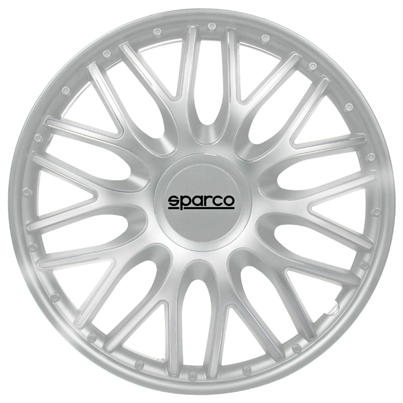 Sparco Wieldoppen Roma - 16-inch - Zilver - Set van 4 stuks