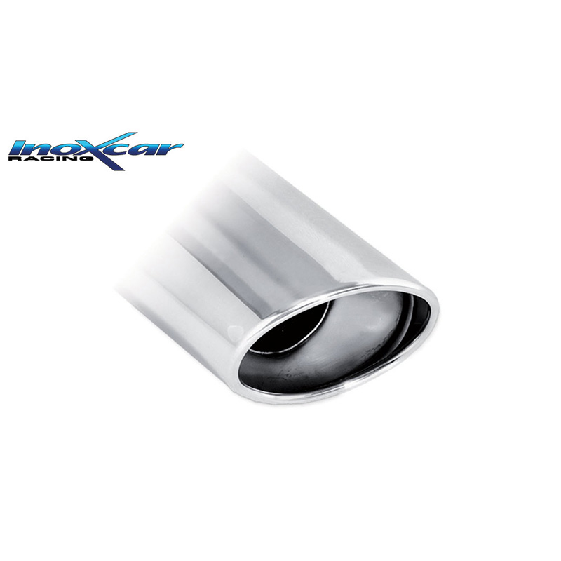 100% RVS Dubbele sportuitlaat  Volkswagen Golf VII 2.0R TSI 300pk 2014- 2x120x80mm