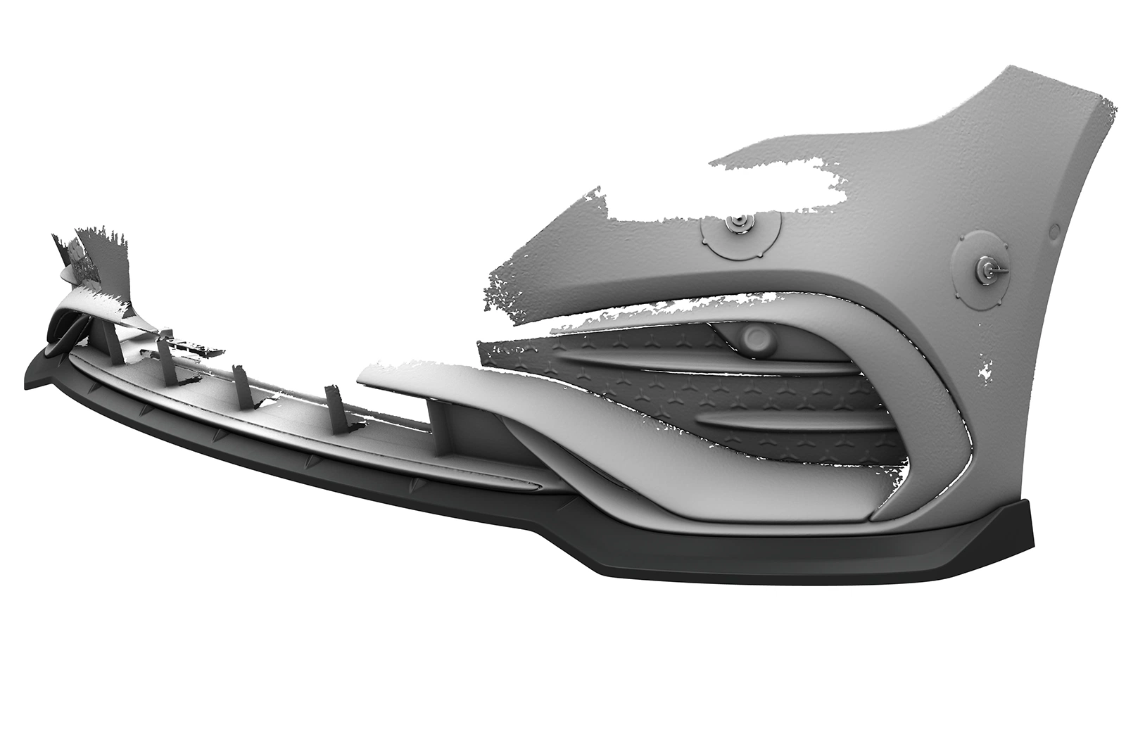 Voorspoiler passend voor Mercedes-Benz E-Klasse W214 / S214 Glans Zwart – CSR Automotive 